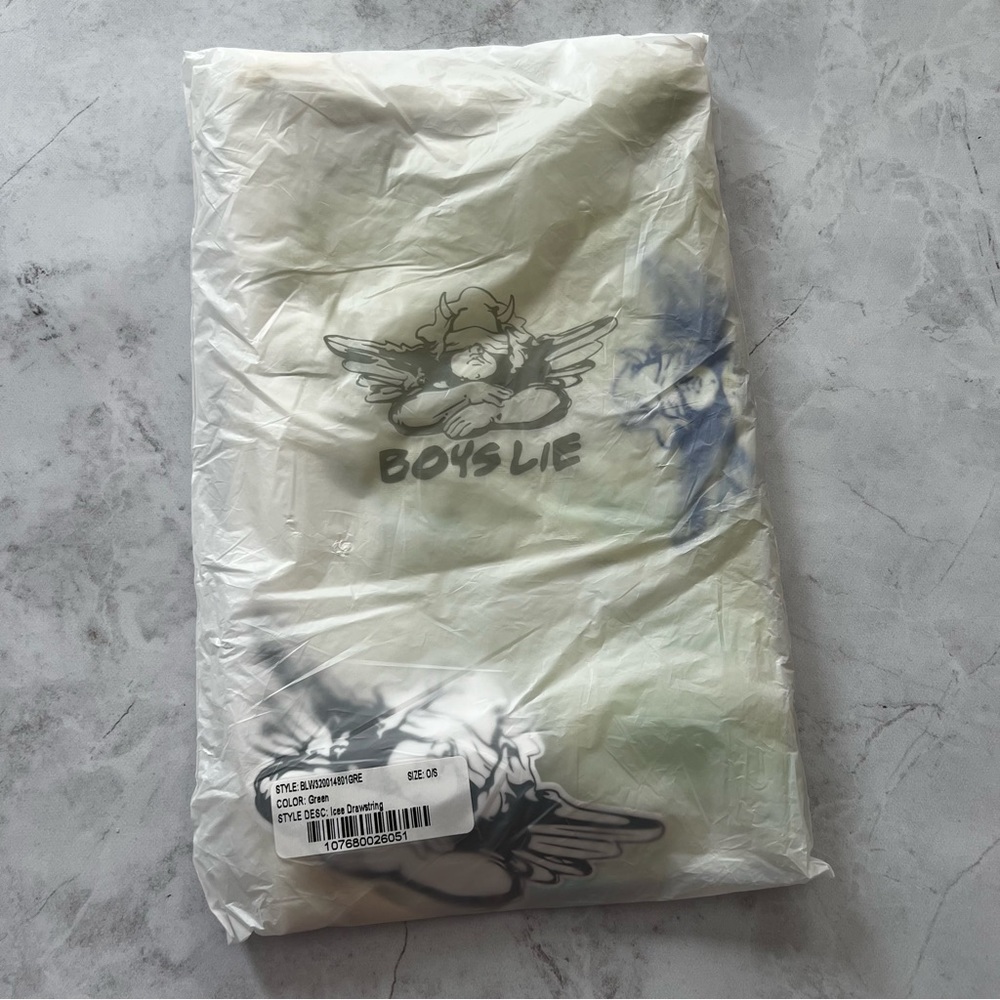 NWT Boys Lie Green Tie Dye Unreleased Drawstring Bag